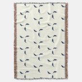 Minimalistische kust Japandi slaapkamer decor dolf Deken (Voorkant Verticaal)