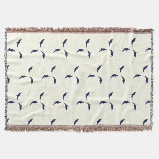 Minimalistische kust Japandi slaapkamer decor dolf Deken (Voorkant)