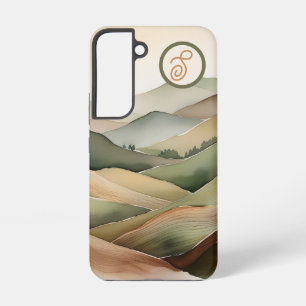 Minimalistische landschapstelefoonhoes samsung galaxy hoesje