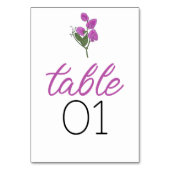 Minimalistische Lathyrus bruiloft Kaart (Voorkant)