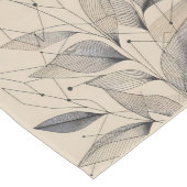 Minimalistische Leafy Elegance Tafelloper – Neutra (Hoek)