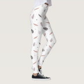 Minimalistische Leggings van het bladpatroon (Rechts)
