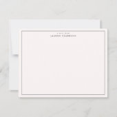 Minimalistische Leopard Print Border Note Kaart (Voorkant)
