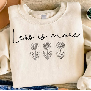 Minimalistische 'Less is More' Bloem Lijn Kunst T- Tri-Blend Shirt