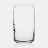 Minimalistische letter A Monogram en aangepaste na Blikvorm Glas (Links)