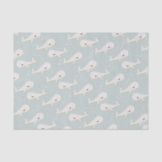 Minimalistische Leuke Boho Whale Zee Ocean Party D Tissuepapier