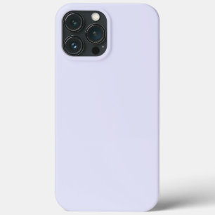 Minimalistische lichte lila paarse effen kleur iPhone 13 pro max hoesje