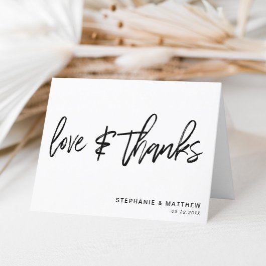 Minimalistische Liefde & Bedankt Handgeschreven