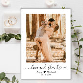 Minimalistische Liefde en Bedankt Script Foto Brui