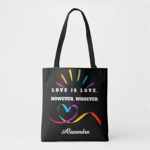 Minimalistische Liefde is Liefde Gepersonaliseerde Draagtas