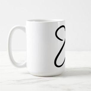 Minimalistische "liefde" Woord Typografie Ontwerp Koffiemok