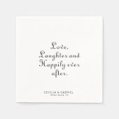 Minimalistische liefdeslasteraars en gelukkig ook  servet (Voorkant)