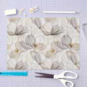 Minimalistische lijnbloemen ontkoppeling tissuepapier (Craft)