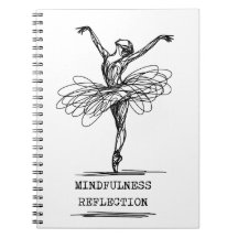 Minimalistische lijnkunst Ballerina Dansontwerp