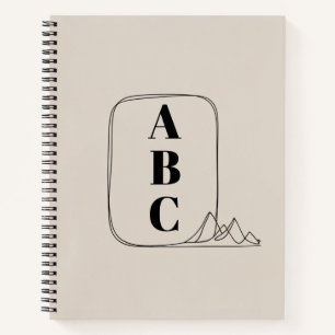 Minimalistische Lijnkunstlijst Notitieboek
