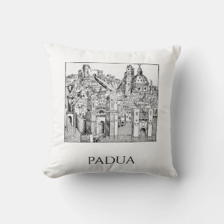 Minimalistische lijntekening van middeleeuwse Padu Kussen