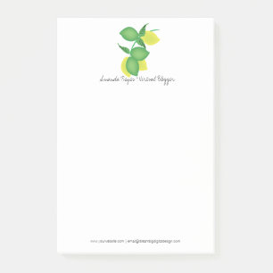 Minimalistische Lime en Citroen Limoncillo Post-it® Notes