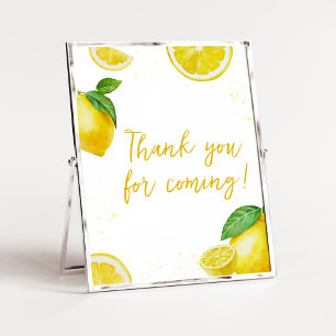 Minimalistische limonade Bedankt voor uw komst Poster