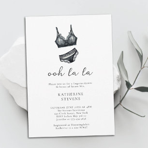 Minimalistische Lingerie Party Ooh La Vrijgezellen Kaart