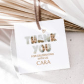 Minimalistische Little Miss Photo verjaardagsfeest Bedankjes Labels