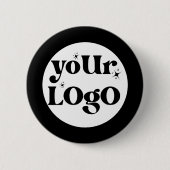 Minimalistische Logo-activiteiten Ronde Button 5,7 Cm (Voorkant)