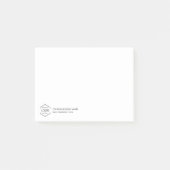 Minimalistische Logo Business White Post-it® Notes (Voorkant)