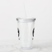 Minimalistische Logo en tekstzaken Acryl Drinkbeker (Links)