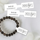 Minimalistische Logo Jewerly Prijs Label Barbell L