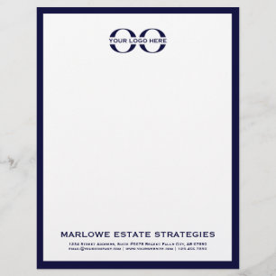 Minimalistische Logo Letterhead Briefhoofd