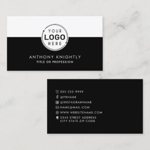 Minimalistische Logo-pictogrammen Sociale media Kl Visitekaartje