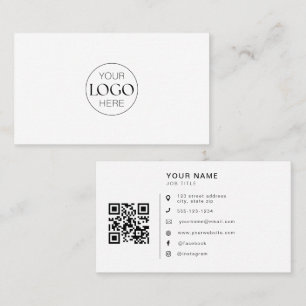Minimalistische Logo QR-code Social Media-pictogra Visitekaartje