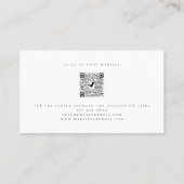 Minimalistische Logo QR-codenaam Personal Trainer Visitekaartje (Achterkant)