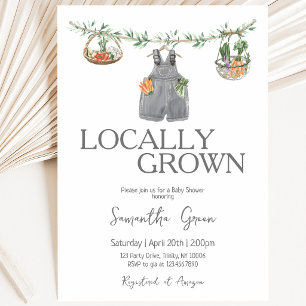 Minimalistische Lokale Baby Shower Kaart