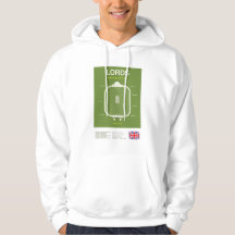 Minimalistische Lords Cricket Ground Lijn Print T-