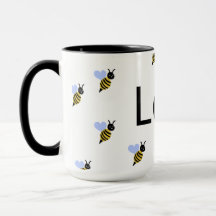 Minimalistische Love & Bees Mok – Romantisch Cadea