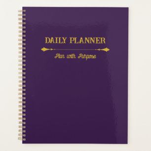 Minimalistische Loyal Plum Gold Planner