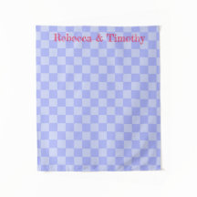 Minimalistische luchtblauwe patroon op maat gemaak
