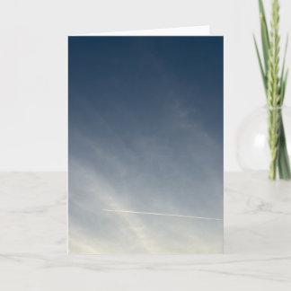 Minimalistische luchtfotografie met blauwe lucht e kaart