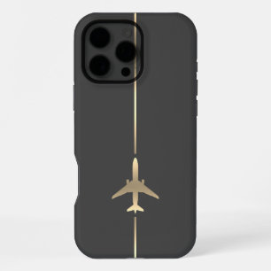 Minimalistische luchtvaart iPhone 16 pro max hoesje