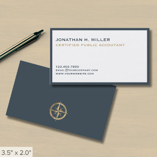 Minimalistische Luxe Accountant Visitekaartje