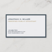 Minimalistische Luxe Accountant Visitekaartje (Voorkant)