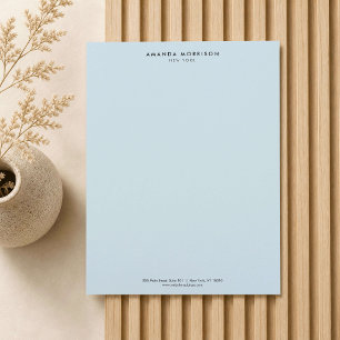 Minimalistische Luxe Boutique Blauw Briefhoofd