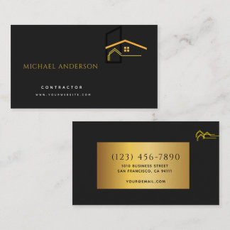 Minimalistische luxe bouwconstructie voor thuis visitekaartje