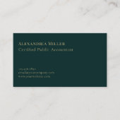 Minimalistische luxe Logo Visitekaartje (Voorkant)