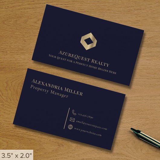 Minimalistische luxe Logo Visitekaartje