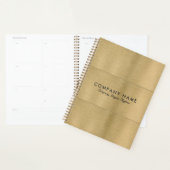 Minimalistische luxe metalen gouden textuur planner (Display)