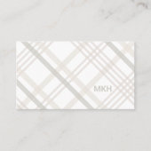 Minimalistische luxe professionele gespeelde monog visitekaartje (Voorkant)
