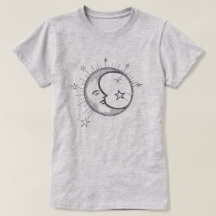 Minimalistische Maan T-shirt/
