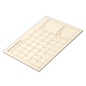 minimalistische maandplanner notitieblok (Schuin)