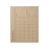  minimalistische maandplanner notitieblok (Gedraaid)